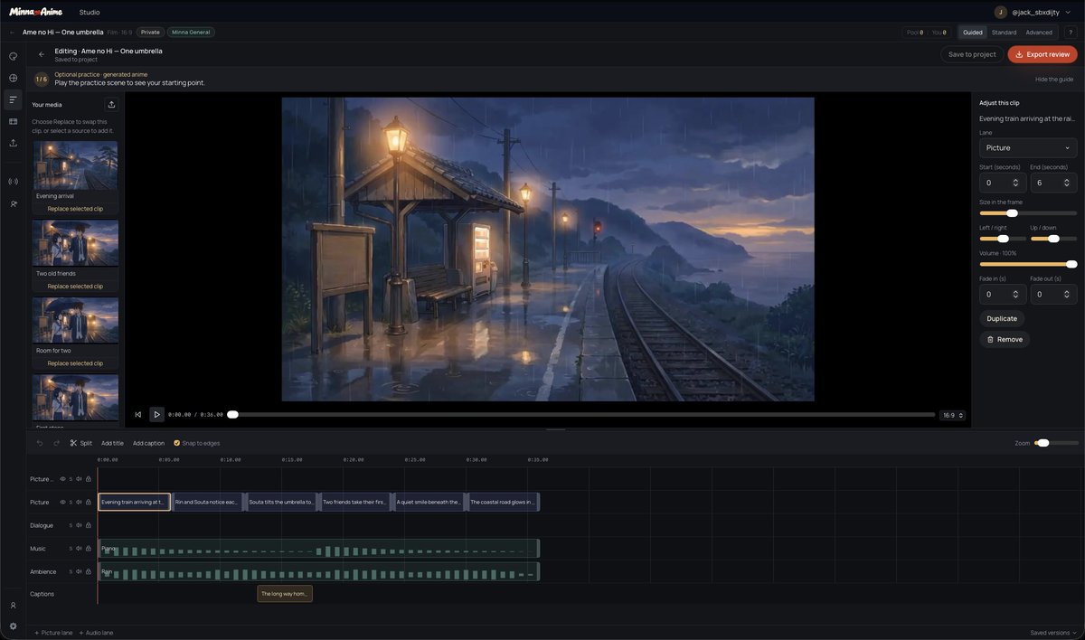 juminoz's tweet photo. Along with the launch of hosted version of ToonLab tomorrow (Monday Japan time), we will also launch a new anime production platform. Let me know if you are interested in giving it a spin. We have had many people asking us to productize our harness and I finally got around to do it. Some of the more ambitious features such as book/manga-to-movie and series will also be available, but very experimental. Technically, you can one shot a 90-minute movie if you are brave enough (and okay spending some money of course). The QC process is in place to help with quality control, but it also means additional generations.

Anyway, more details tomorrow.

And if the @github god decides to give me back my account, I will also release the open source version of ToonLab. If anyone knows someone from their team, please connect me. I have tons of projects I can't access because I recently got a new laptop and didn't sync all of them. It started to become very challenging to do things.