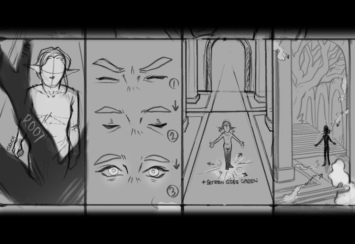 teddystleart's tweet photo. I might be trying my hand at something, maybe. Mayhaps. #digitalart #originalcharacter #storyboard #wip #webtoon https://t.co/hcEMNymmsC