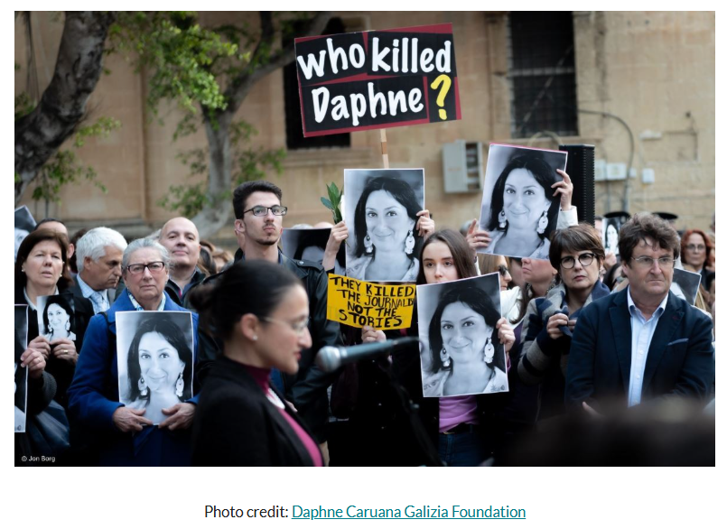 ColumbiaGFoE's tweet photo. 🚩Without accountability, trust in the rule of law erodes. We stand in solidarity with Daphne’s family, who have been tirelessly fighting for justice &amp; all other journalists facing retaliation for their work.
📍 https://t.co/3nE2MMxRVL] https://t.co/v9n1rsMKAz