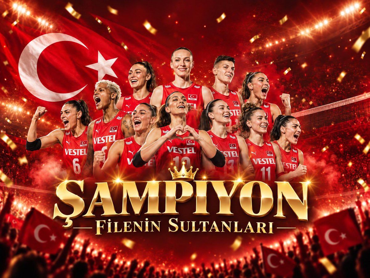 AzmiKaramahmut's tweet photo. 7. kez Avrupa şampiyonu olan Atatürk’ün Kızları’nı gönülden tebrik ediyorum. 🇹🇷

Sayenizde Ay Yıldızlı bayrağımız göklerde gururla dalgalanmaya devam ediyor.

İyi ki varsınız Atatürk’ün Kızları! 🇹🇷 https://t.co/4kdkgc94qa