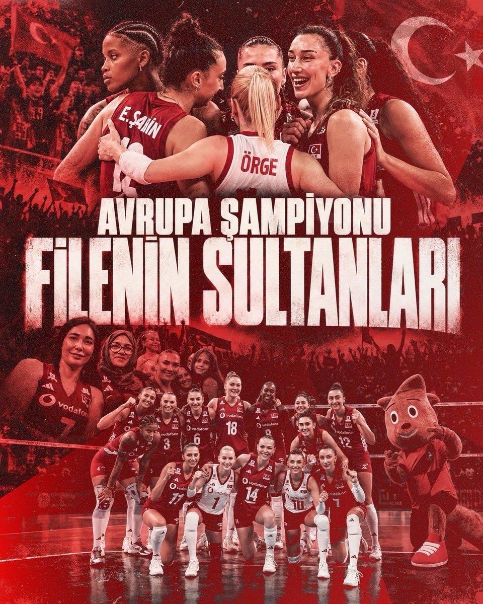 gokhansaricam's tweet photo. CEV Trendyol 2026 Avrupa Şampiyonu olarak göğsümüzü kabartan A Millî Kadın Voleybol Takımımızı yürekten kutluyorum.

Tebrikler #FileninSultanları 🇹🇷👏🏻 https://t.co/H887S2K1np