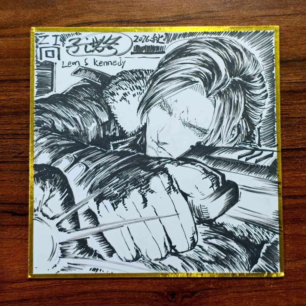 leonarchiive's tweet photo. New RE9 leon illustration by zino, the artist behind the death island manga https://t.co/1NFEPH4ZaF
