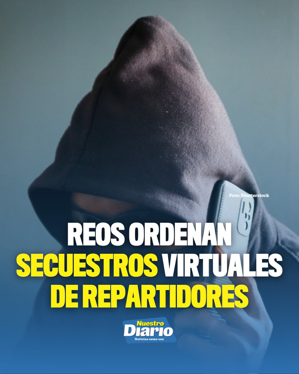 NuestroDiario's tweet photo. 🚨📱 DETECTAN NUEVA MODALIDAD PARA EXTORSIONAR ⚠️💸 

El director de la PNC, David Boteo, explicó que los delincuentes pueden llamar a un repartidor y amenazarlo para obligarlo a detenerse y apagar su teléfono. “Te tenemos controlado” es parte de las amenazas que utilizan para hacer creer al propietario que su trabajador está secuestrado.

👉 Desliza y conoce cómo funciona esta modalidad de extorsión.

#NuestroDiario, noticias como son. 📰
#NacionalesND #SucesosND
