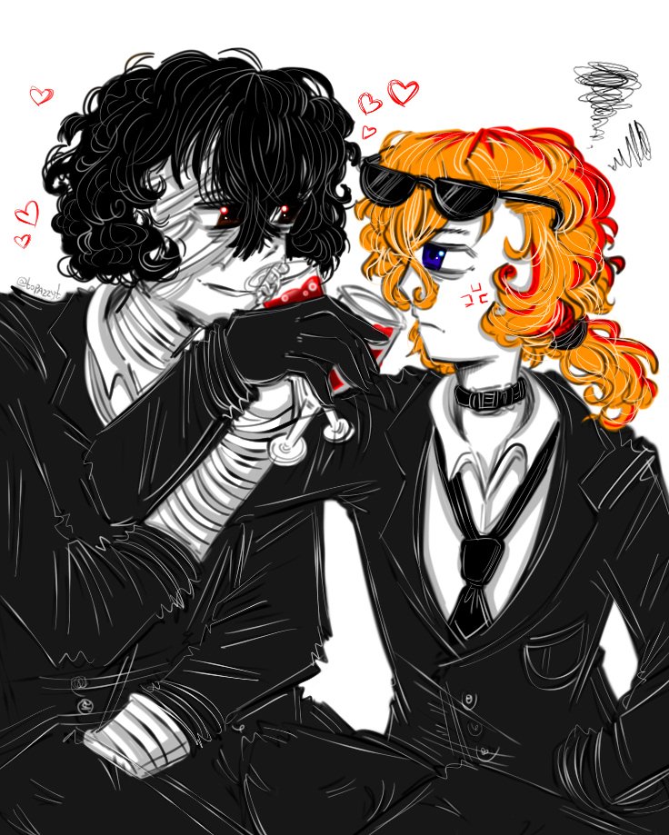 topazzyt's tweet photo. Draw them like this, thanks for the idea!🖤 https://t.co/qRDQOdJO5Q