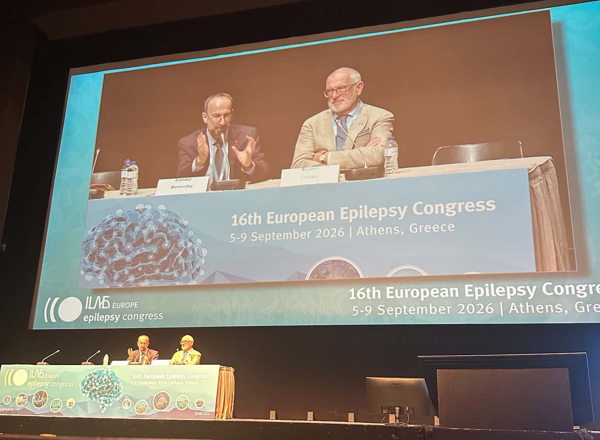 SBeniczky's tweet photo. Great sessions on the updated ILAE seizure classification at #EEC2026 with Eugen Trinka. Lively debate, an engaged audience—and polling showed that the vast majority found the updated classification feasible and useful in clinical practice!
#epilepsy @FilaResearch https://t.co/ZUp8uMAz4Y