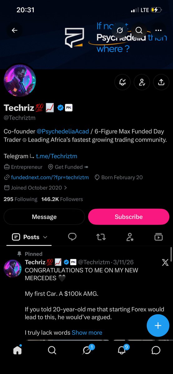 BwoyPapi's tweet photo. @Techriztm @PsychedeliaAcad @Kelvintalent_ @FundedNext Done ✅ https://t.co/hg22dBQ1HY