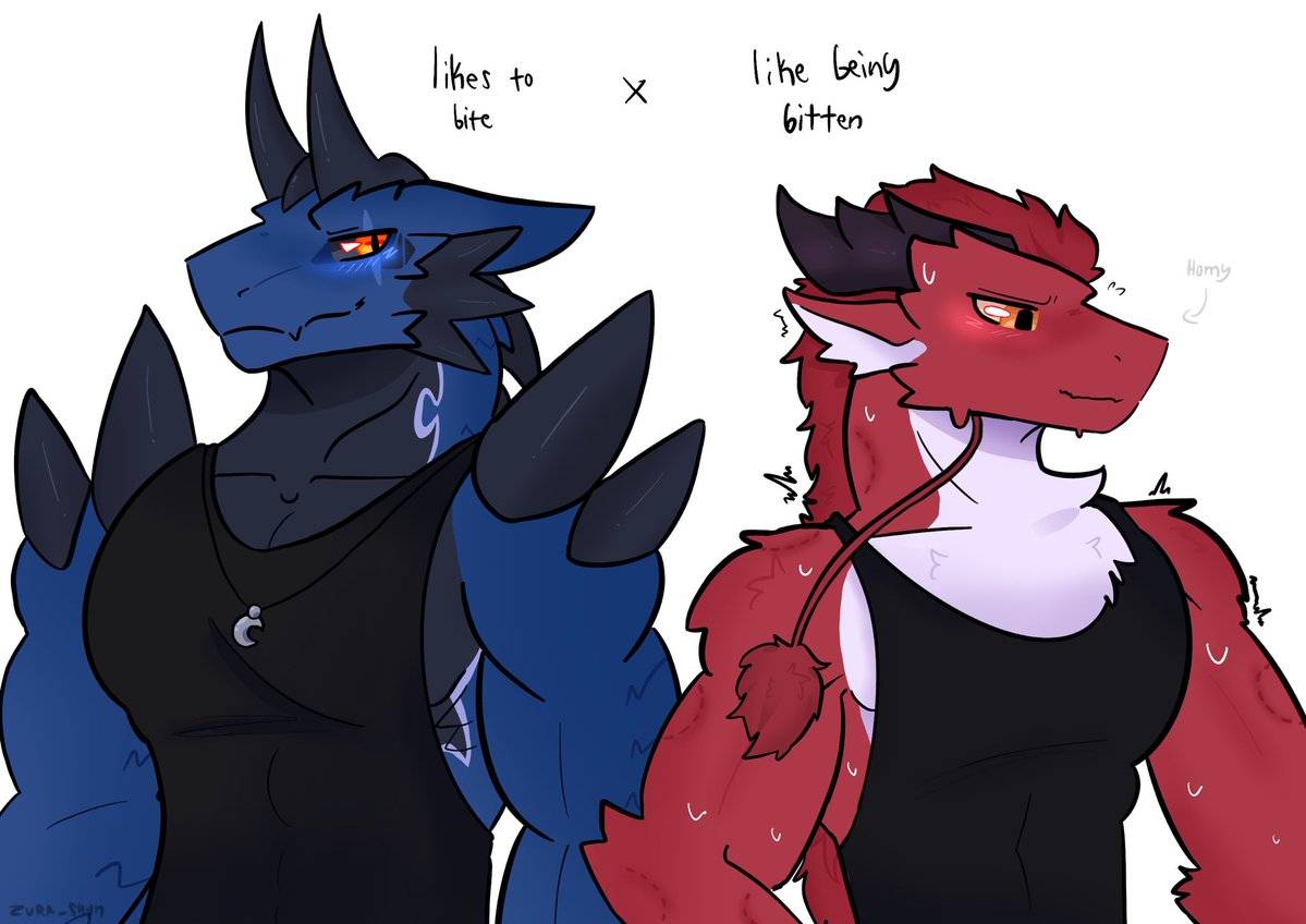 Zura_shyn's tweet photo. More art of Zurakami and Raiketsu because what else do I even draw atp. #furry #art #gay #oc #dragon #yaoi https://t.co/SUgFBn3Frv