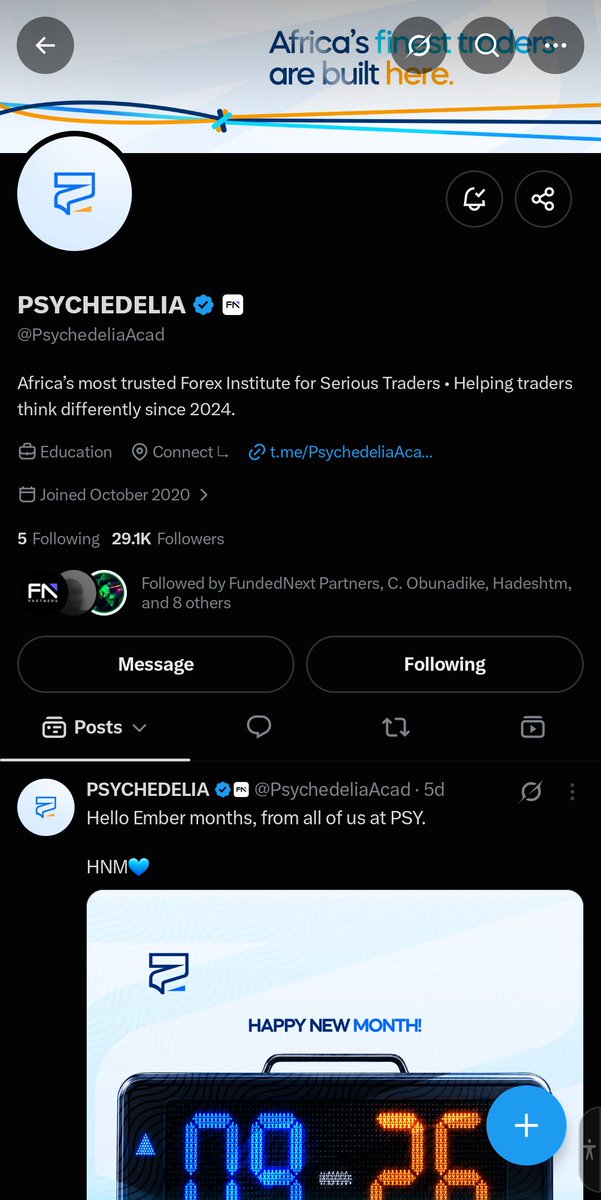 Stanline_tm's tweet photo. @Techriztm @PsychedeliaAcad @Kelvintalent_ @FundedNext Done ✅🙏 https://t.co/VbXtPehi5F