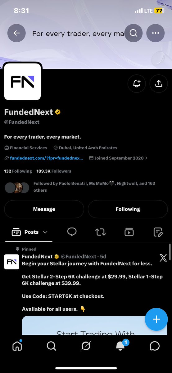 Tenesypage's tweet photo. @Techriztm @PsychedeliaAcad @Kelvintalent_ @FundedNext Done ✅ https://t.co/xjVtHQry3Z