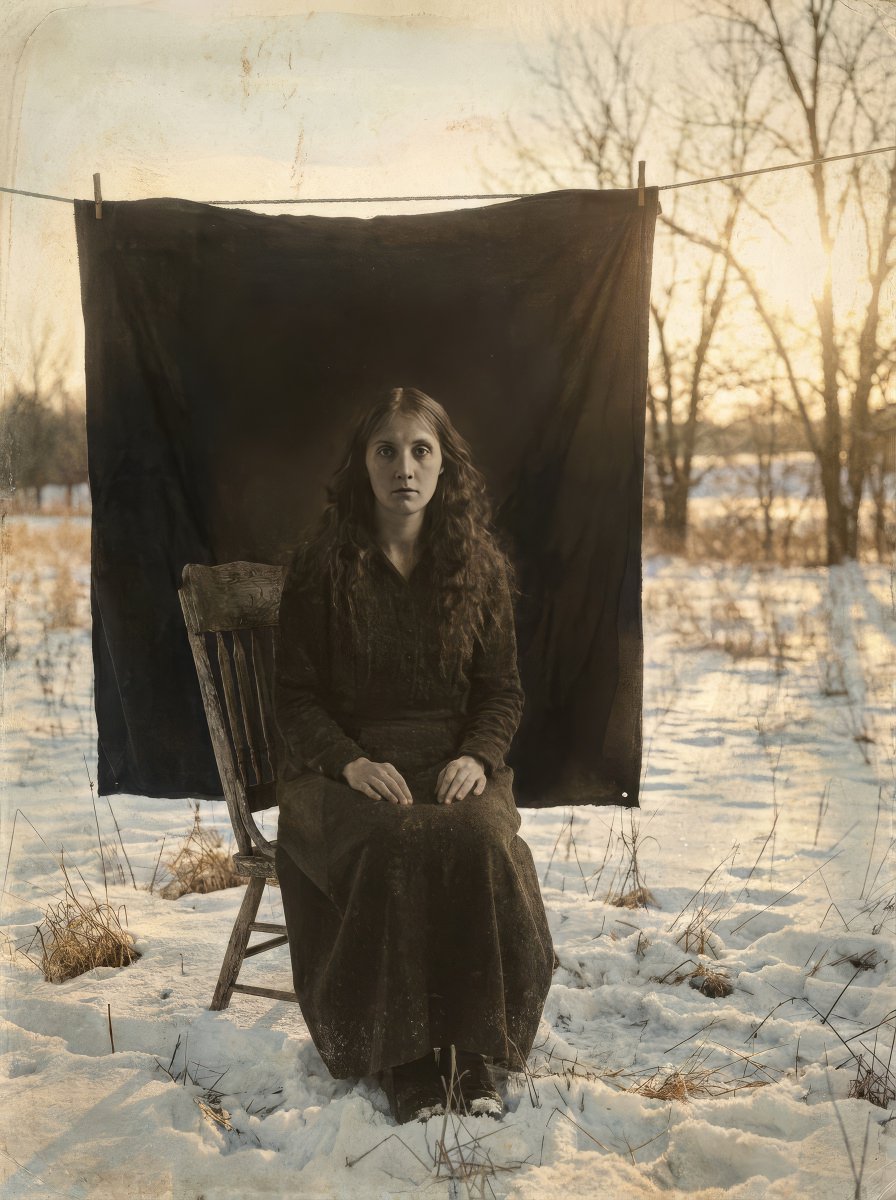 catebligh's tweet photo. It was her expression that stopped me scrolling.
Here is my first #FLORAMuseum contest entry. It imagines the world beyond a portrait photograph by Julia Margaret Cameron of Julia Jackson in 1867, from The Met’s online archive.
Created in FLORA. More of the process below. @floraai