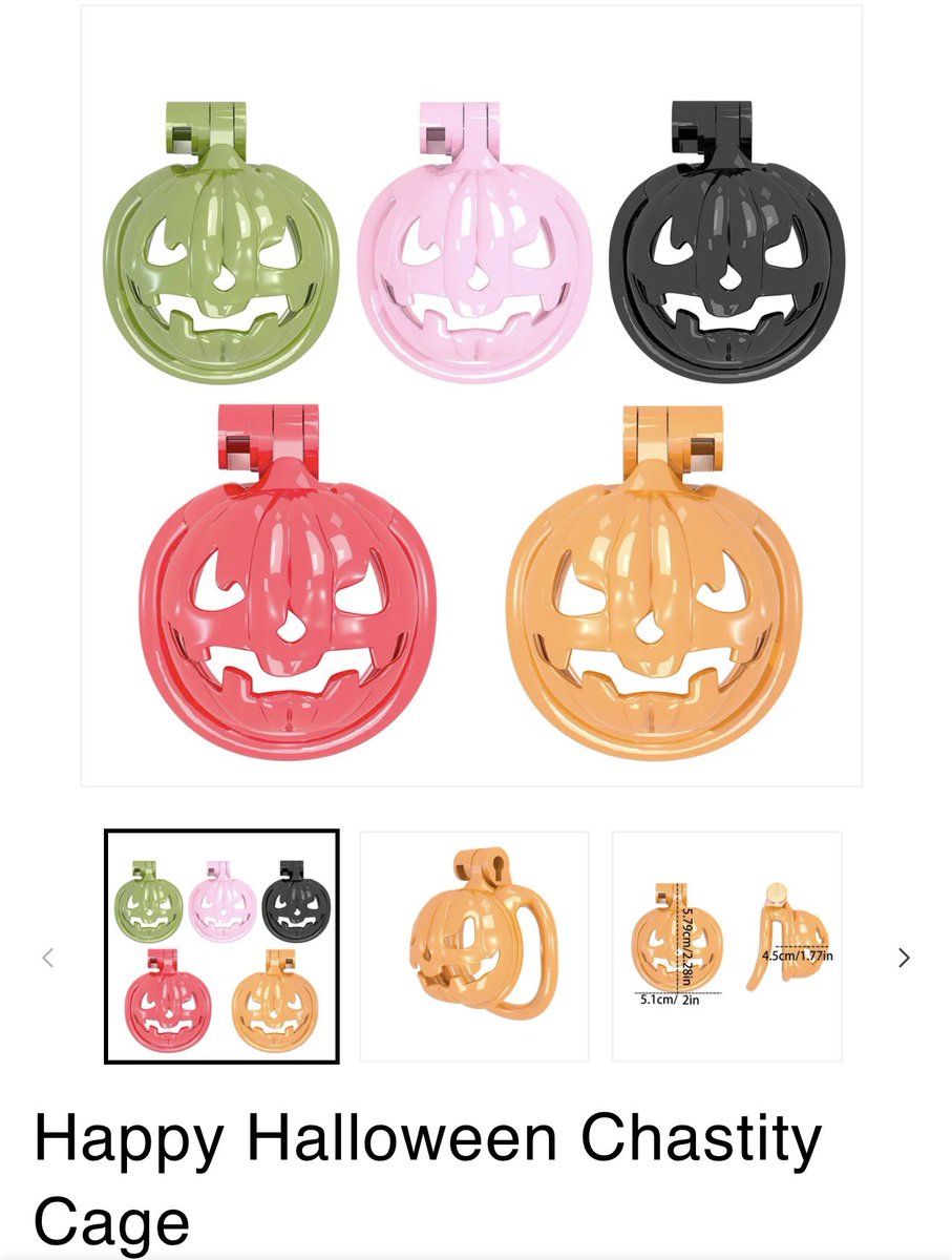 xoDeegoddess's tweet photo. Perfect for locktober. Who’s gonna be my first good boy to try it out ? 🎃  trick or treat haha https://t.co/hIjXVTkn2l