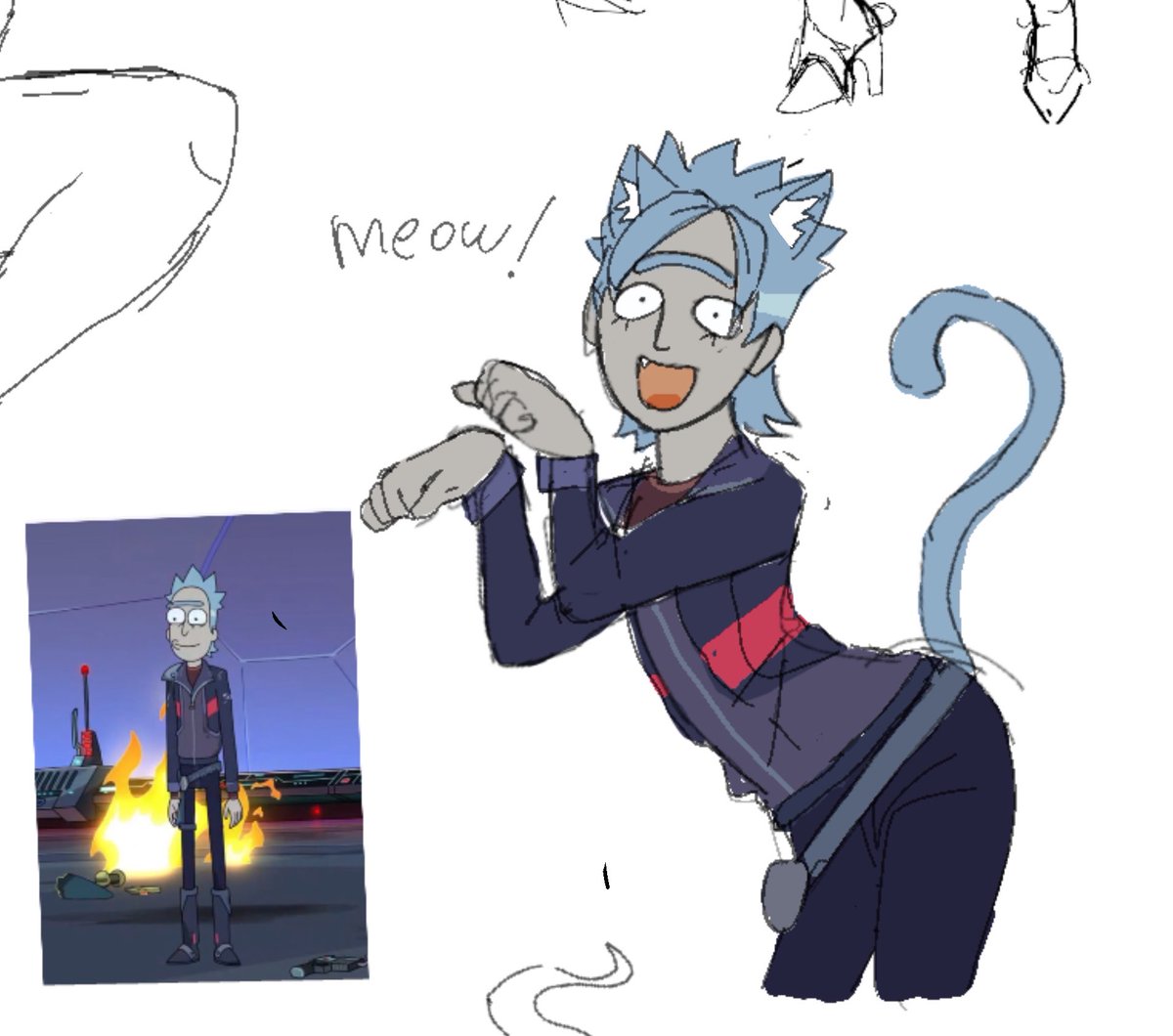 finnisdumb24's tweet photo. cringe doodles of fem prime rick kill me https://t.co/kxZFzpjY9f