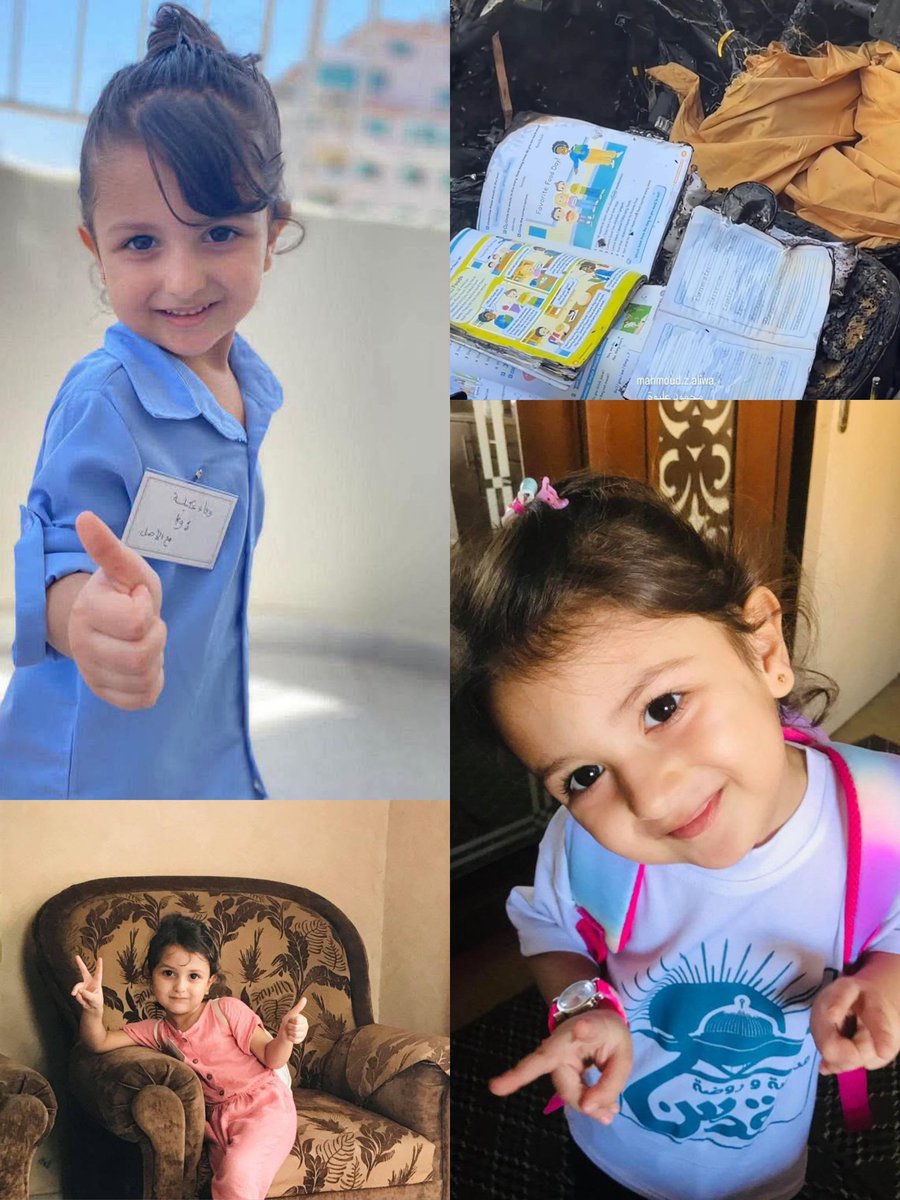 asmadayf's tweet photo. قتلت إسرائيل الطفلة وفاء اليوم في غزة في أول يوم لها في المدرسة 💔
يجب ان يري العالم مايحدث فِي غزّة https://t.co/vr5ytc0s9j