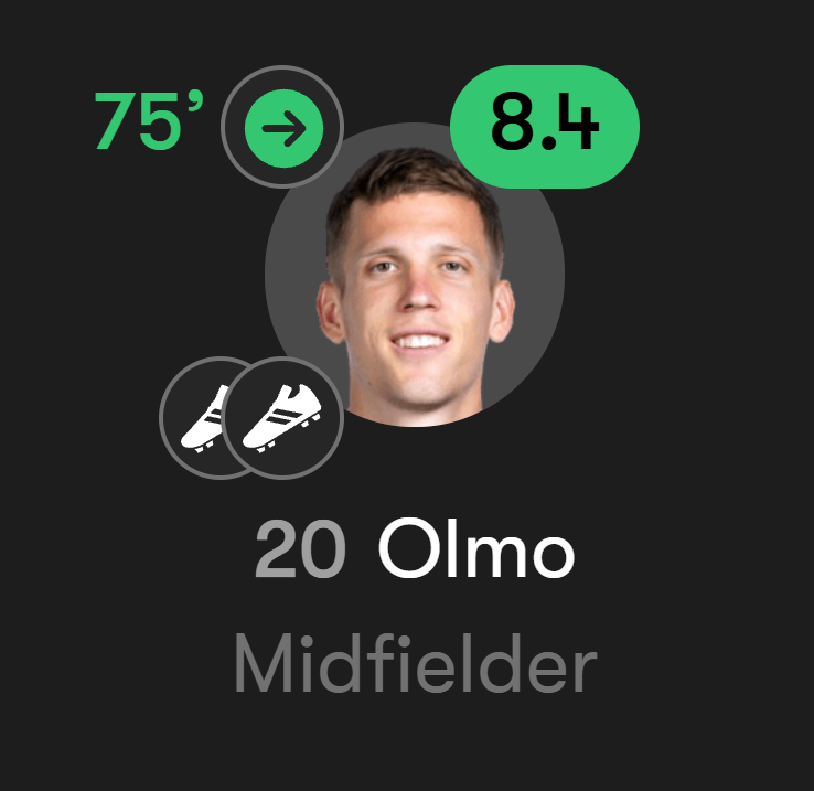 BouafifNour's tweet photo. 1st goal assisted by Fermin
2nd goal scored by Fermin
3rd goal assisted by Fermin
4th goal assisted by Olmo
5th goal assisted by Olmo

Our attacking midfielders directly contributed to all five goals today. https://t.co/cdwZDFERuL