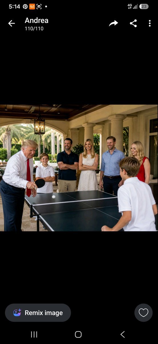 IvankaTrumkitv's tweet photo. Not every moment has to be about politics. ❤️🇺🇸
Sometimes it’s simply family time — a little ping-pong, good conversation, laughter, and enjoying being together.
These are the moments that matter most: family, connection, and making memories together.
@EricLDaugh https://t.co/binEehzYlc