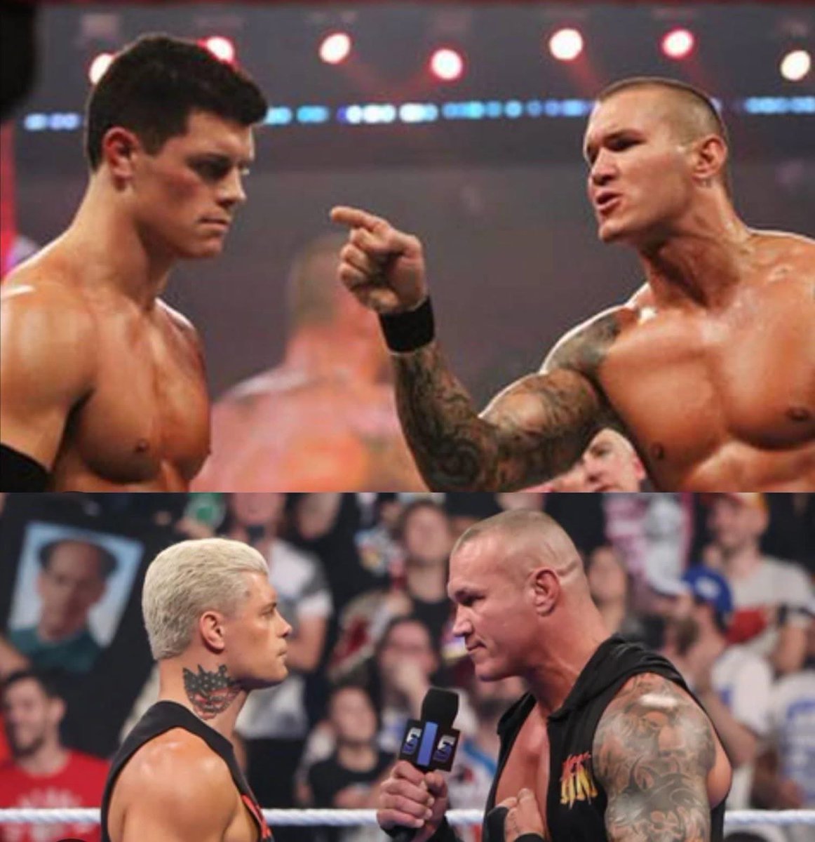 KingGameAhh's tweet photo. Randy Orton needs to beat Cody Rhodes tonight. If anything, Orton needs to pulverise him!

@TripleH come on now you know @RandyOrton should win this first of 6 matches in this rivalry. https://t.co/iyUvj075Tl