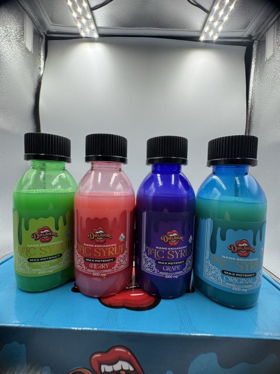 Highplow's tweet photo. DEVOUR THC SYRUP 🍷🧃

10 pc  $20 each
50 pc $13 each 
100 pc $12 each 
500 pc $11 each 
1000 pc $10 each 
2000 📲HMU https://t.co/g2oUwB4rQl