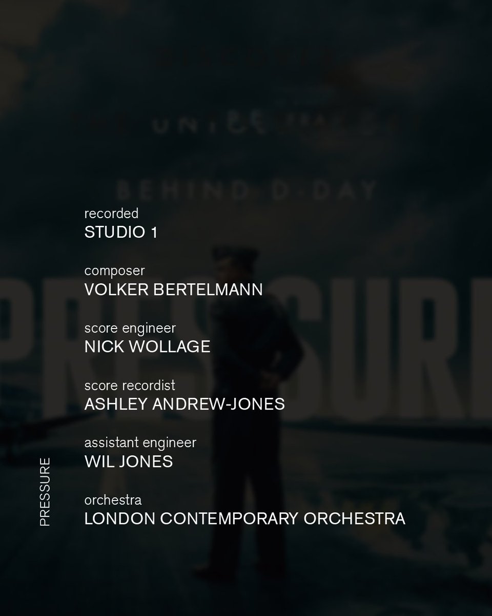AIRstudios's tweet photo. The fate of the free world hangs in the balance in 'Pressure'. 🎖 Based on David Haig's 2014 play, starring Andrew Scott and Brendan Fraser.

Nick Wollage recorded Volker Bertelmann's score in Studio 1.

Now in cinemas.

#AIRstudios #AIRmanagement https://t.co/9cw88P5HQe