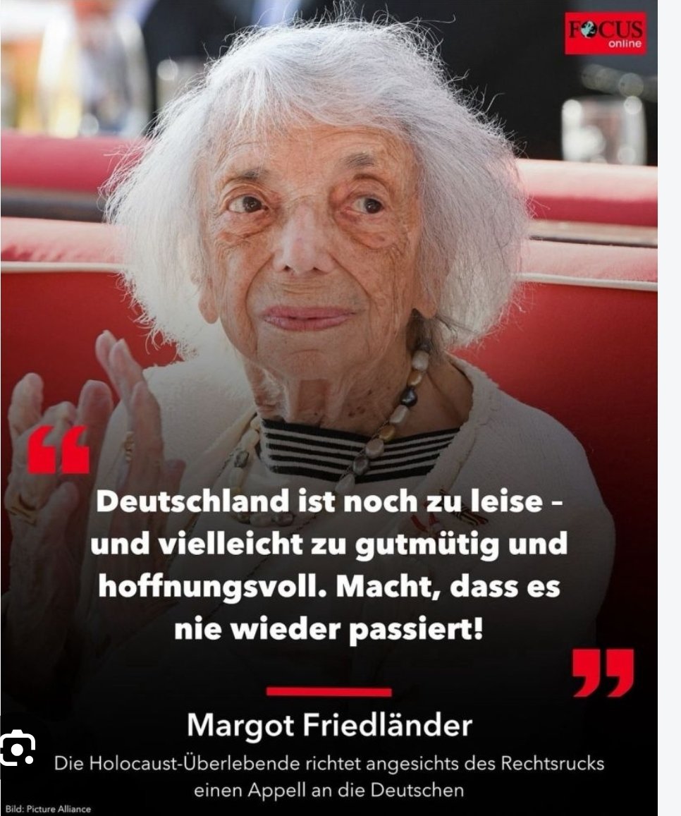 Berg_Oetzi's tweet photo. Ich bin froh, dass Margot #Friedländer das nicht mehr erleben muss.
#ltwsa https://t.co/nXmPAUP0az