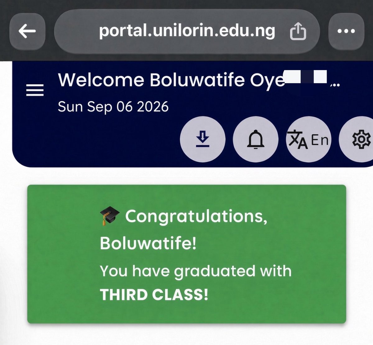 D_GreatTife1's tweet photo. graduated with this….

is any good company gonna consider me?🥹
make una help me abeg 😭🤲 https://t.co/IRCJ60dBTf