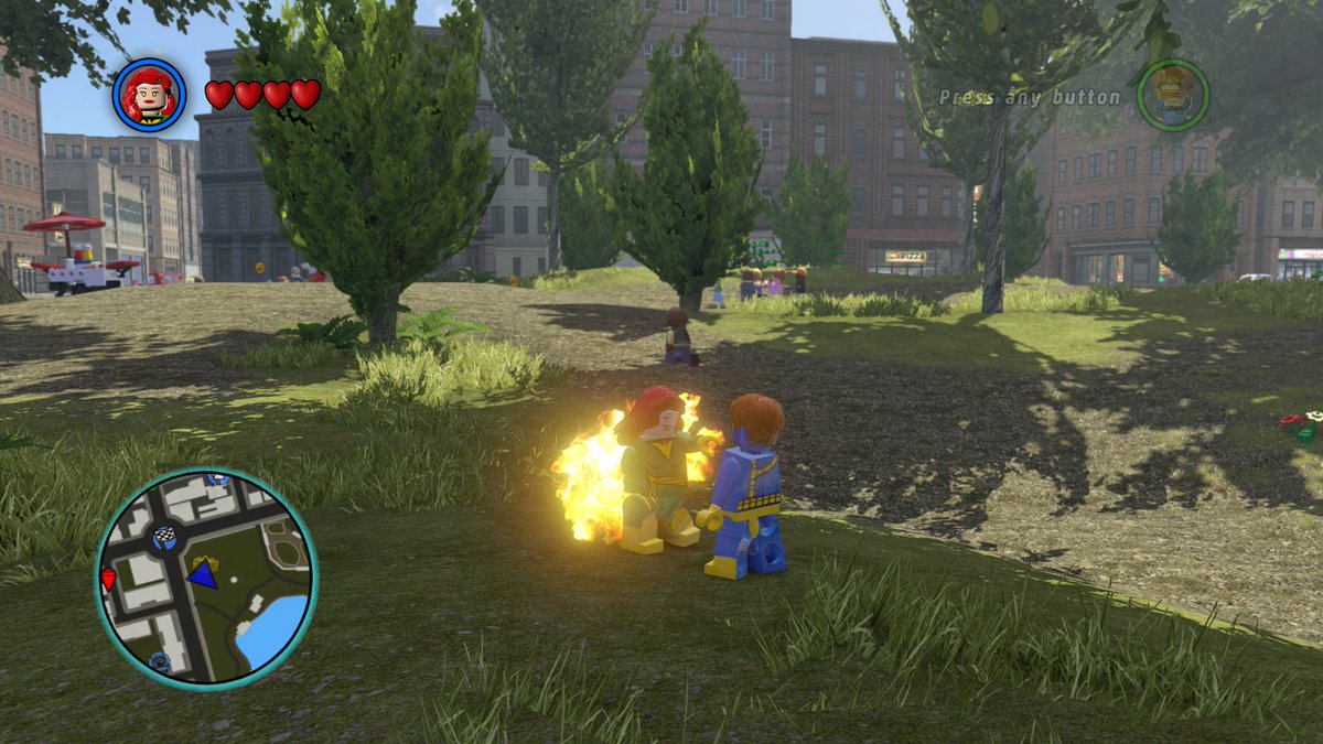 Odinsdottir1993's tweet photo. I was playing around in Lego marvel superheroes , something I haven’t done in a while so whilst I was re visiting the game I took some #JOTT screenshots #Legomarvel  Jean being loving and Scott being awkward https://t.co/doACbpmC58