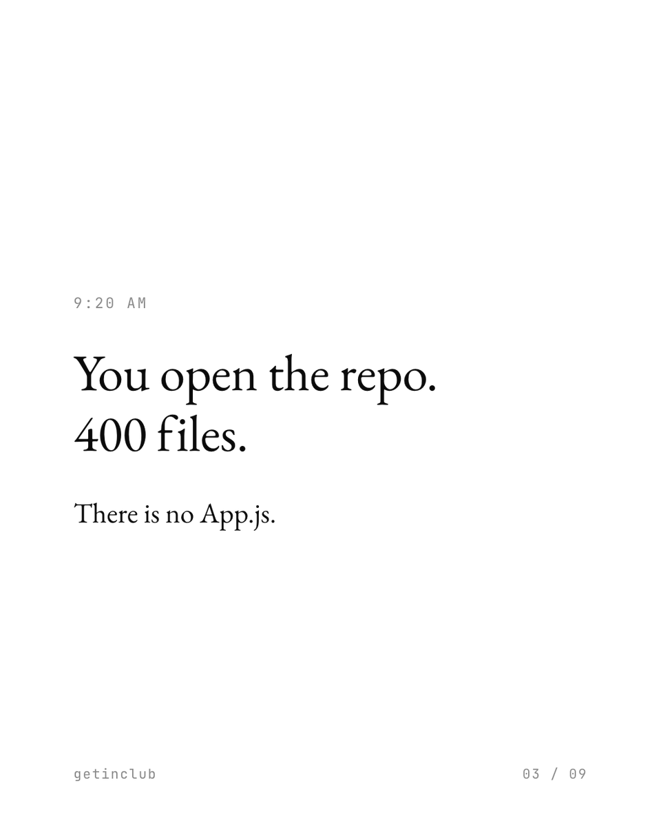 getinhq's tweet photo. What exactly happens at Day-01,
In most cases you will be confused, because its not writing a algorithm , it's a vague ticket, a foreign repo and a deadline.
That's not a knowledge gap, its a practice gap.

Swipe through, and then practice it before it counts. (thread) https://t.co/iRhRaliiuc