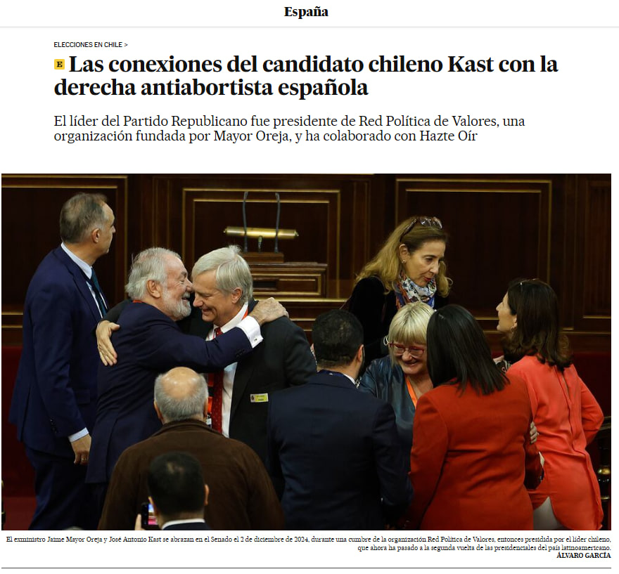 JulianMaciasT's tweet photo. Uno de esos eventos presididos por Kast fue en el senado de España y quedó para la posteridad esta afirmación de Mayor Oreja:
"Entre los científicos están ganando los que defienden la verdad de la creación frente al relato de la evolución".
Principio de transposición. https://t.co/dMUW4LRiVL