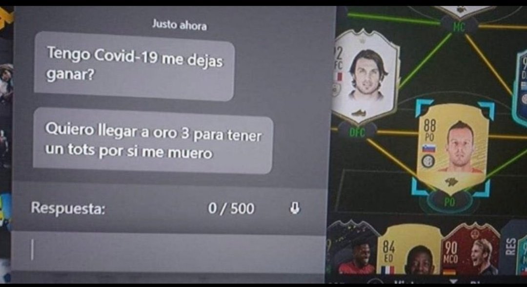 jotaakaaa's tweet photo. estaba mirando los mensajes que tenia en la play y me he encontrado con esta joya de la cuarentena https://t.co/uZGslbsvho