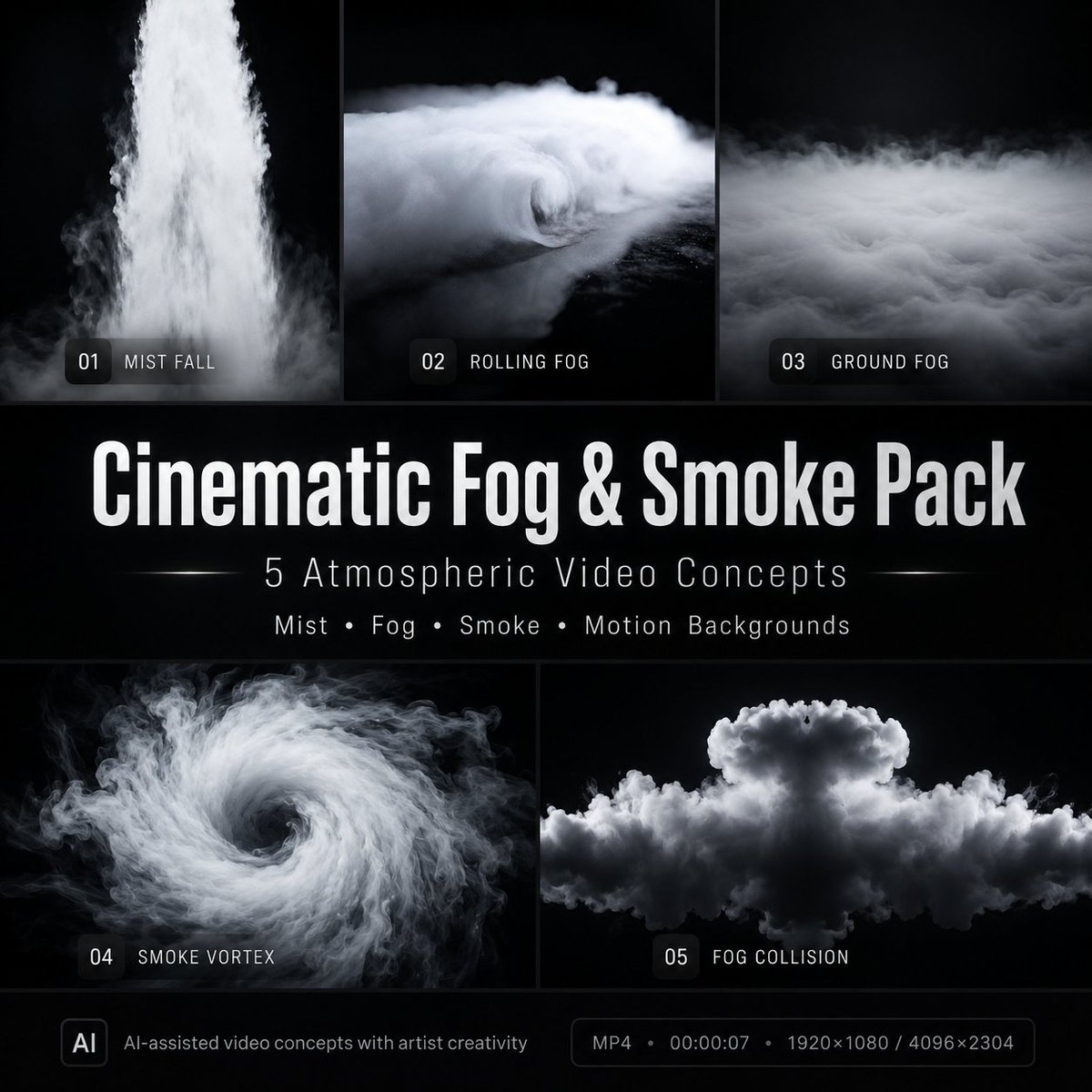 anyinfo69's tweet photo. HD/4K Cinematic Fog & Smoke Atmosphere Pack. I just added a new item to my Shop! https://t.co/dt2mp0LSP5
#CinematicFog #SmokeVideo #MistBackground #FogOverlay #SmokeOverlay #AtmosphericVideo #MotionBackground #VFXBackground #AIGeneratedArt #CreativeVideo #DarkBackground https://t.co/nvE8vIdKkq