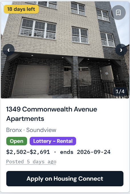 Settle_NYC's tweet photo. 3 new lotteries came out this week on Housing Connect, don't forget to apply before the deadline!
Visit SettleNYC to stay updated on the latest lotteries and re-rerentals.
#nyc #affordablehousing #HousingConnect https://t.co/ZcwOt9SJi0