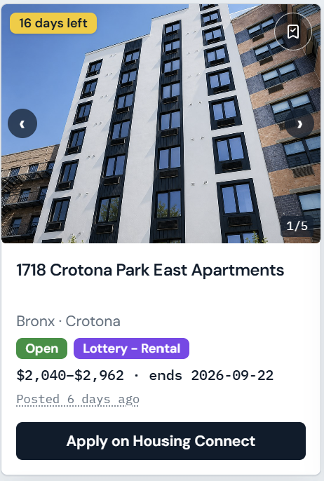 Settle_NYC's tweet photo. 3 new lotteries came out this week on Housing Connect, don't forget to apply before the deadline!
Visit SettleNYC to stay updated on the latest lotteries and re-rerentals.
#nyc #affordablehousing #HousingConnect https://t.co/ZcwOt9SJi0