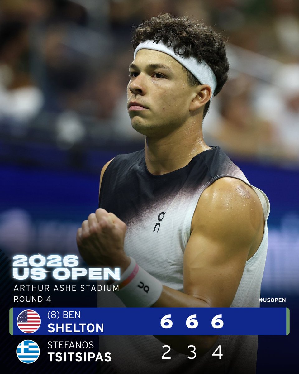 usopen's tweet photo. Straight-forward from Ben Shelton! https://t.co/bIfxgc7F90