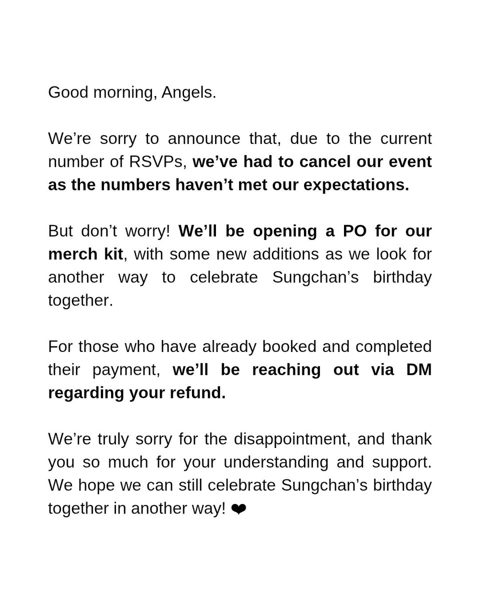 SC_MatchDay's tweet photo. 🚨 ANNOUNCEMENT ALERT! 🚨

Please read the message below, or press the ALT button for easier access. ❤ https://t.co/3PZLrWcs9B