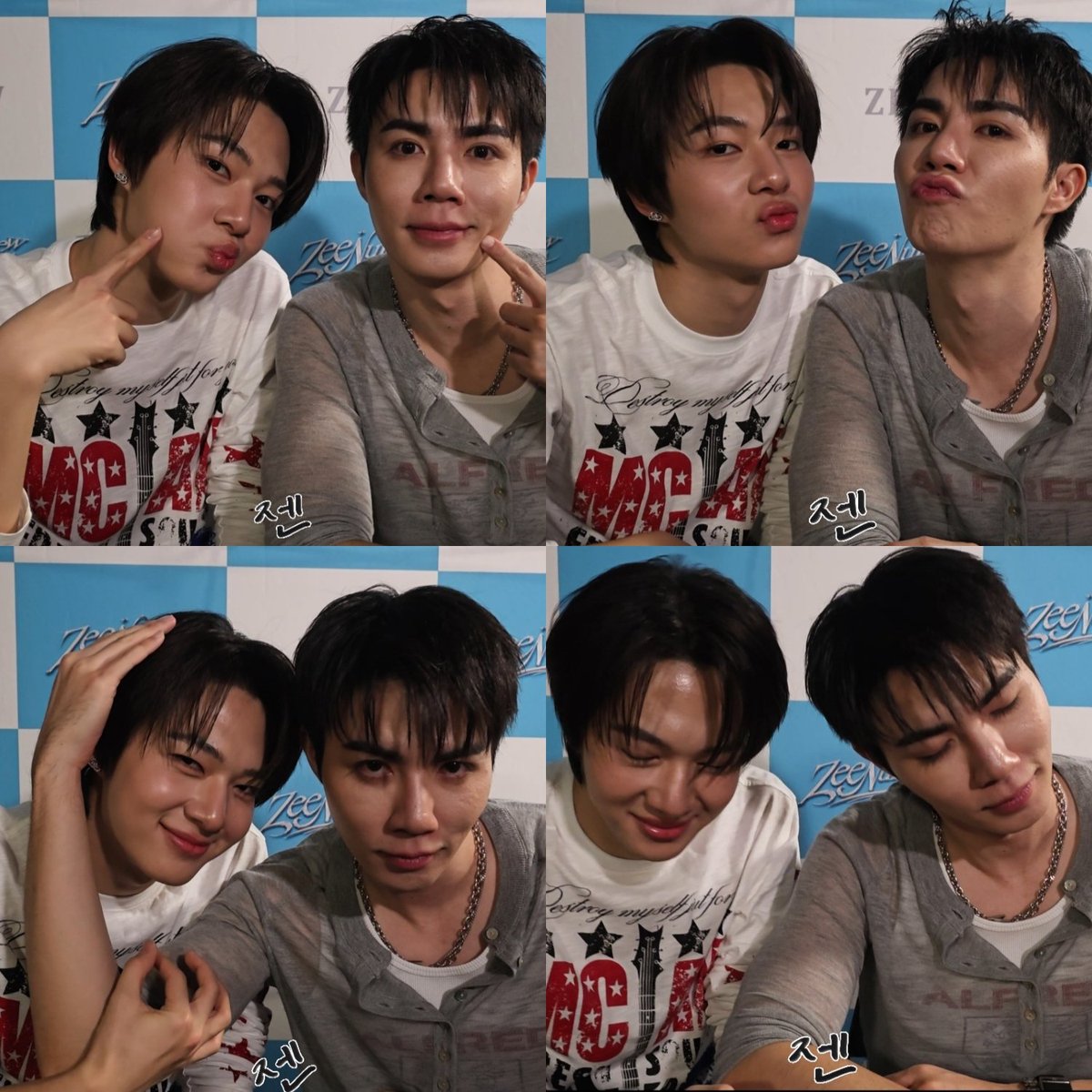 znnznn_zn's tweet photo. [Fanchat 3]

좋아하는 셀피 다시보기 챌린지
제일 중요한 4번하는데 TIMEOVER🙃😝

ZEENUNEW IN NEW YORK
#ZeeNuNewinNYC
#ZeeNuNewinUSA
#ZeeNuNew
@zee_pruk @CwrNew https://t.co/Oaj0EwjhQM