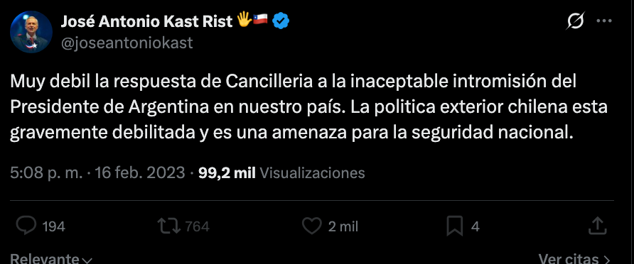fotohistoriacl's tweet photo. José Antonio Kast, 16 de febrero de 2023. https://t.co/CXh40Bfgvq