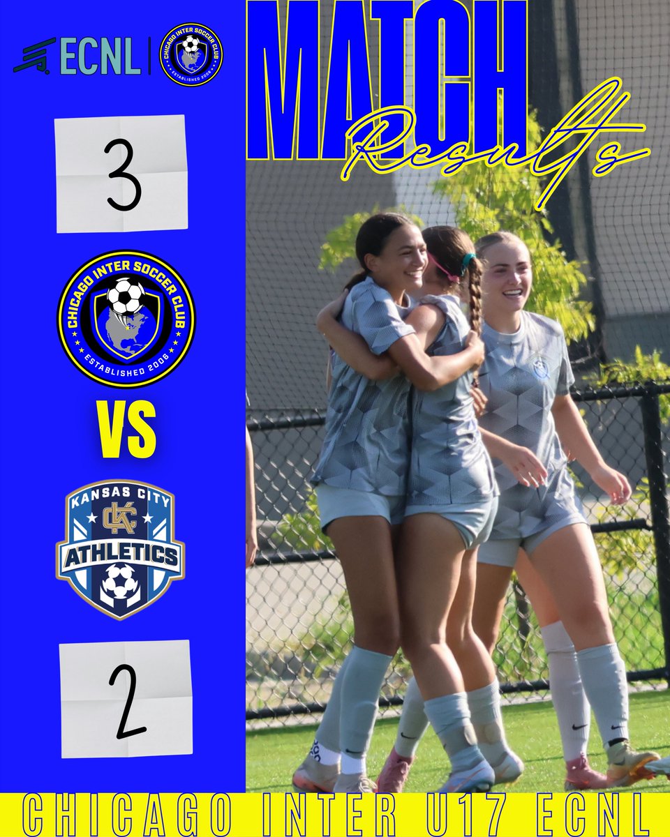 InterECNL2028's tweet photo. Another hot one!!  ☀️🥵 
3-2 WIN over KC Athletics! ⚽️

@chiINTER @ECNLgirls https://t.co/eXAcf0DKor
