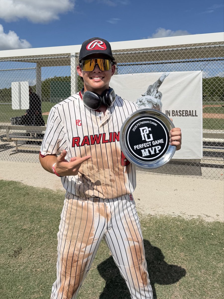 JakeRauens's tweet photo. Great summer of baseball with a lot to be thankful for. It was a privilege to play with two championship teams, USG/Elev8 Rawlings National and GBG National 2027, and compete alongside some of the best players and coaches in the country. 

In four tournaments as a two-way, hit .350 with a .482 OBP, .932 OPS and 15 RBI, while also pitching up to 91 mph.

Grateful for the recognition from @Florida_PG and to be ranked #47 OF in California for the 2027 class.

Excited for the fall and the opportunity to compete at the WWBA World Championship in Jupiter. Fall schedule coming soon.

#IronSharpensIron #Uncommitted2027 
@USG_Baseball @GBGbaseballUSA 
@CoachSorgie 
@baseball_jbhs