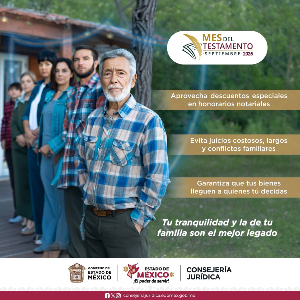 NoTiteresOf's tweet photo. Conoce los beneficios de la Campaña #MesDelTestamento en el Estado de México. Tu tranquilidad y la de tu familia no tienen precio, pero este mes el trámite para lograrla sí tiene descuento.
#HeredaCerteza #ElPoderDeServir https://t.co/aED48dzk9I