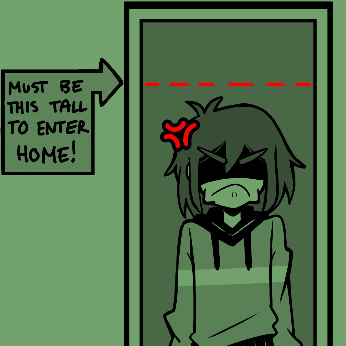 CassieDoughGirl's tweet photo. A dream I had of Gaster ragebaiting a teenager. #kralsei #deltarune https://t.co/eZyzPal8vd