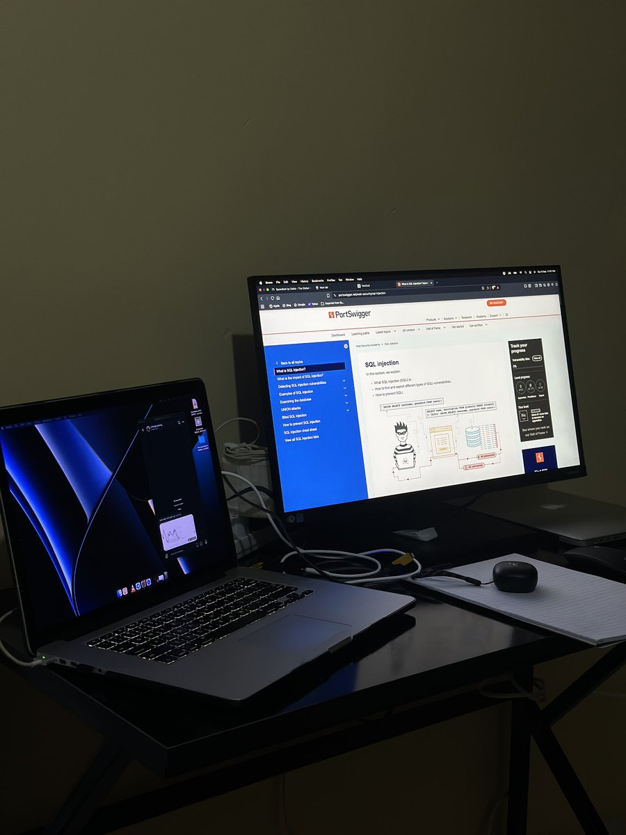 Gtr_Cliff's tweet photo. Taking @LoganOpSec’s advice and locking in on Portswigger. I’ll use T.H.M and H.T.B as practice resources rather than learning resources. Been everywhere and nowhere this past quarter. Will be documenting my journey on here. Time to exploit the fundamentals. https://t.co/sx1it82eZz