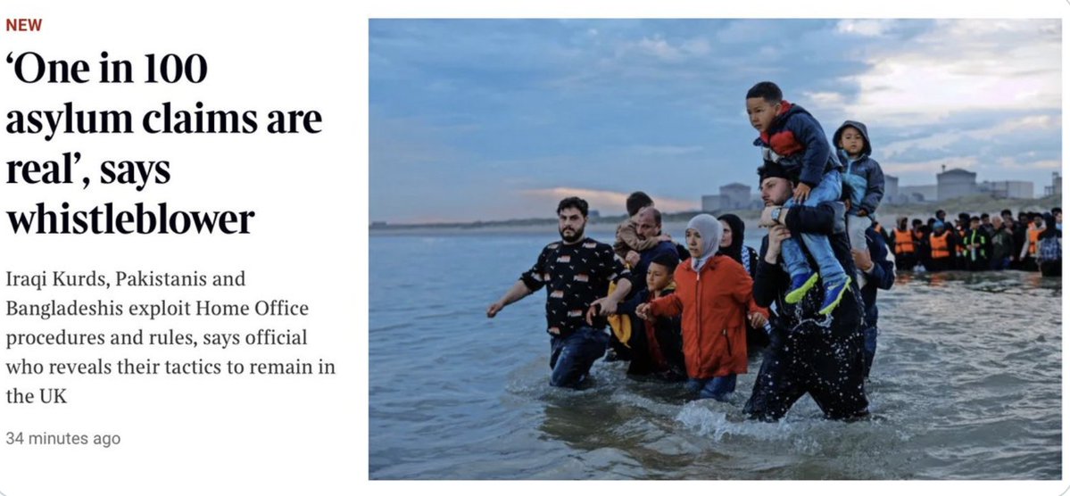 May_Roma's tweet photo. 英Timesによるスクープ。なんと難民申請者１００人のうち、本物は１名に過ぎないという内部通報者の証言！！特にイラクのクルド系、パキスタン人、バングラデシュ人がイギリスの難民申請制度を悪用しているという。

https://t.co/2OcRnkKFEn https://t.co/HFF1oqsHgC