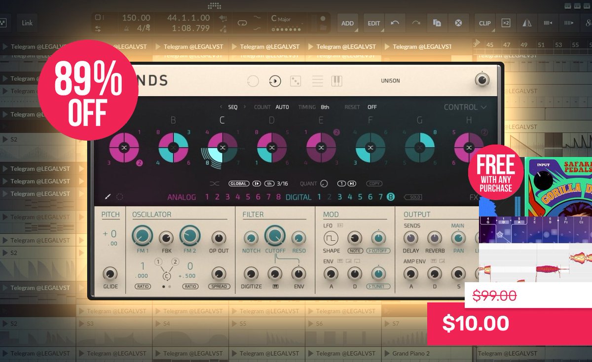 LEGAL_VST's tweet photo. Rounds by Native Instruments ποΈ
Advanced seq synth
π» Mac/Win (Standalone/VST/AAX/AU)
π° $10 (reg. $99) until Sep 30 π https://t.co/CDS4fJVYfi
#synthplugin #sequencer #sounddesign #musicproduction https://t.co/gjXCt3V2AF