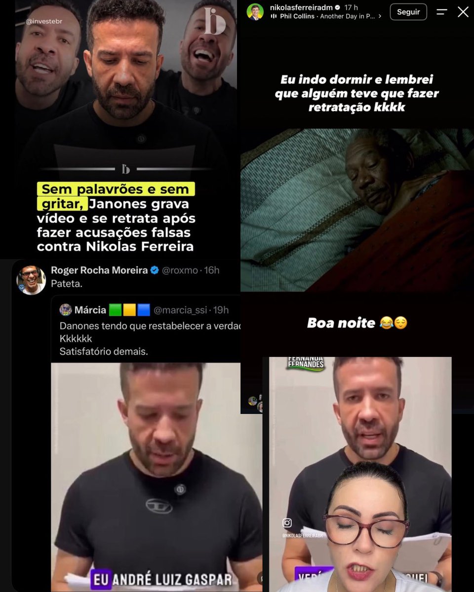 gugafigu's tweet photo. Janones jogou a isca: repetiu todas as acusações contra Nikolas, fingindo estar se retratando.

A estratégia deu certo. Muita gente acreditou, compartilhou a “retratação” e ajudou a espalhar novamente todas as acusações.

Mas o melhor veio depois: até o próprio Nikolas caiu na isca e compartilhou. 😂