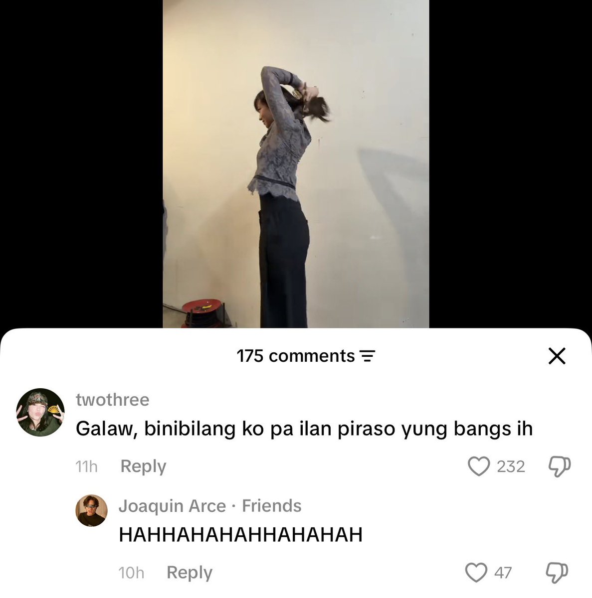 doolsetg0pa's tweet photo. Huuuuh ang tanong ko ilan piraso yun bangs hindi kung ano sagot ni lella sa iloveyou mo..

14.32 =iloveyou2 👀 https://t.co/HJP134JhJp