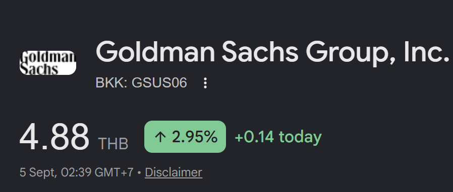 kimmoFC's tweet photo. "Goldman Saks" up 2,95% 😄 https://t.co/85IXsHGc43