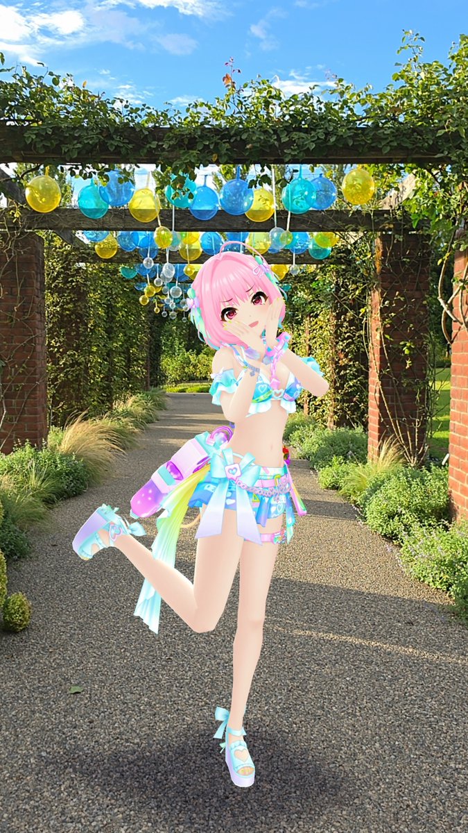 hasebe_nry's tweet photo. 新潟県見附市にある
「みつけイングリッシュガーデン」で撮っていたりあむちゃんです💊☂️
#夢見りあむ
#デレスポAR https://t.co/ohAIf1dKNt