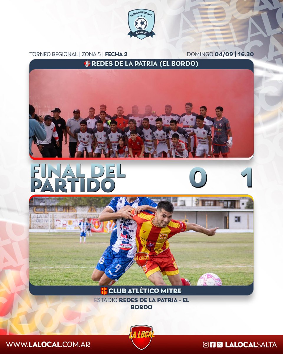 lalocalok's tweet photo. 🏆 #Regional2026 | R.Norte - Zona 5 - Fecha 2 | 
⏱️Final del partido. GANÓ EL CICLON.
🏟️ Estadio Redes de la Patria
 📌#RedesdelaPatria 0- 1📌#Mitre https://t.co/KMDuLpTduB