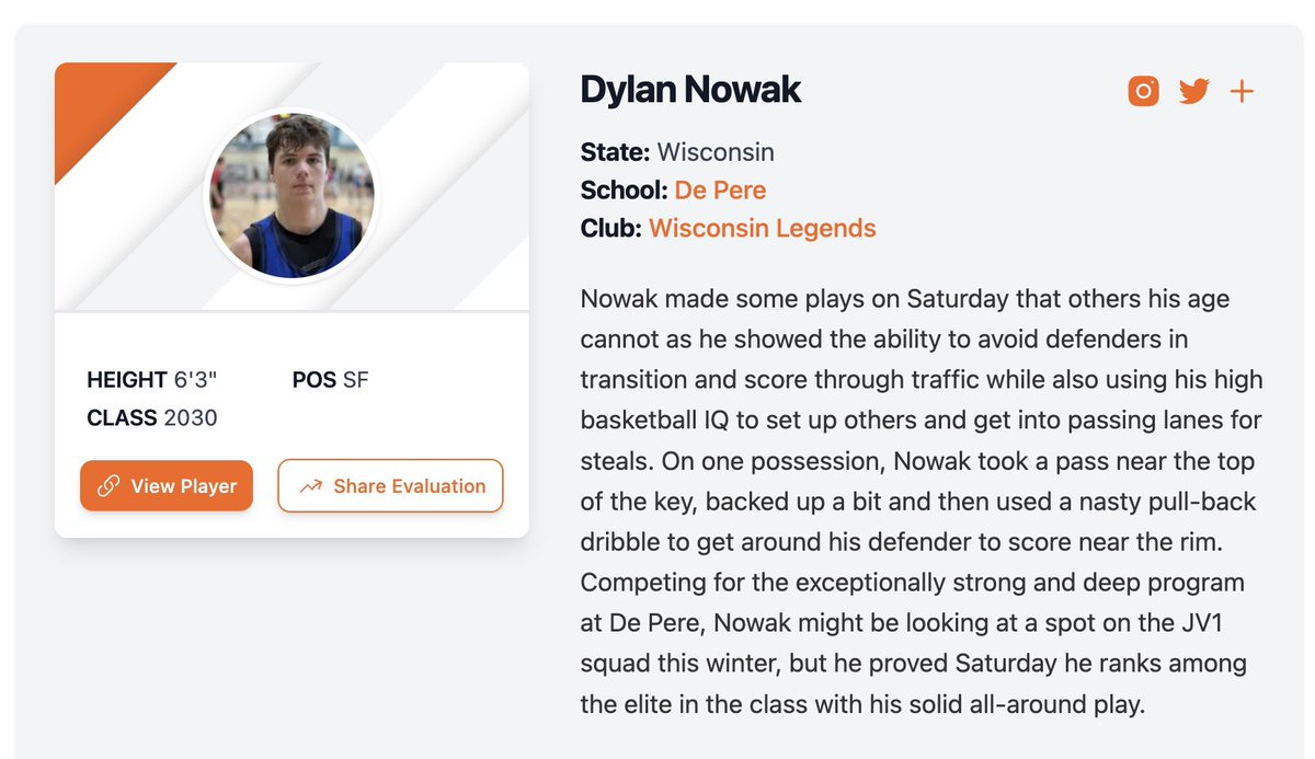 wilegends's tweet photo. 👀 Dylan Nowak showing he can compete amongst the state’s best❗️
Dylan will be a part of a very strong 2030
group next spring.
#BeALEGEND #LEGENDSLiveHERE https://t.co/vkVZh3TXAN