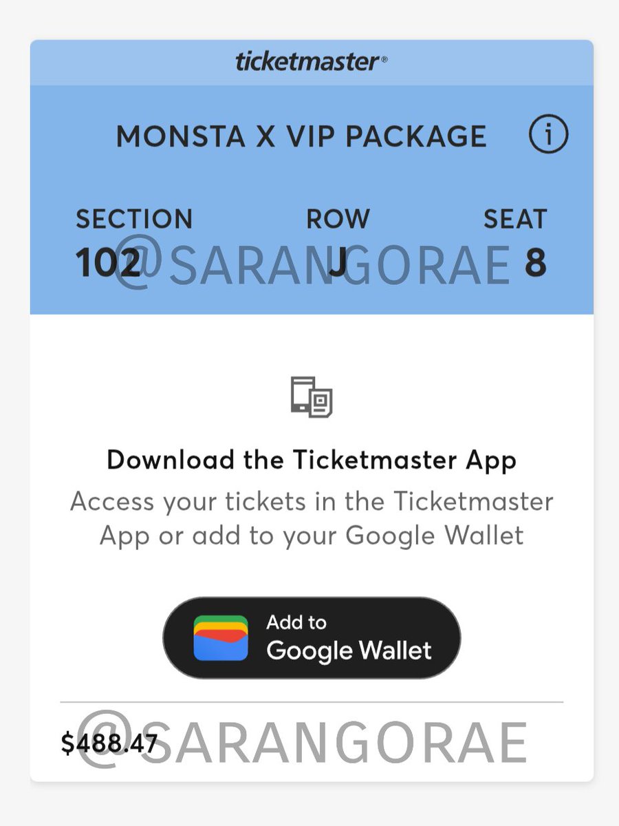 sarangorae's tweet photo. Update: GA sold.
Remaining VIP selling at purchased price. #몬스타엑스 #MONSTAX #monbebe https://t.co/sMT2zuO04K