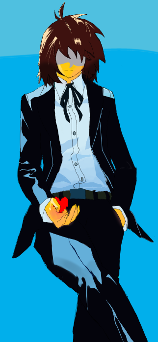 MadrinckM's tweet photo. Well, i want to get more comfortable drawing on digital, so i tried a little challenge, painting is reeeally hard, but i think i learned a lot and it was a Good practice :) 

So here it's, Kris persona 3 
#persona3 #deltarune #fanart 
Ref and my drawing https://t.co/UyXbpzdzpE
